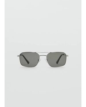 Mango Sonnenbrille Mit Metallfassung - Mettallic