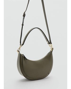 Mango Oval Shoulder Bag - Grey