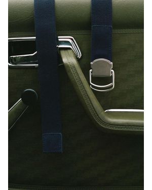 Mango Leather Mixed Belt - Blue
