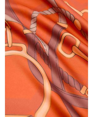 Mango Halstuch Mit Chain-Print - Orange