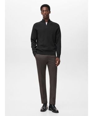 Mango Slim-Fit Thermolite Pants - Black