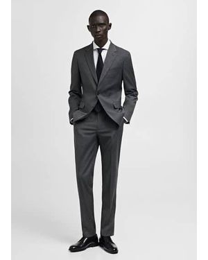 Mango Milan Slim Fit Suit Jacket - Black