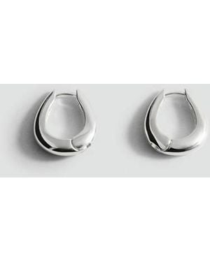 Mango Volume Hoop Earrings - Blue