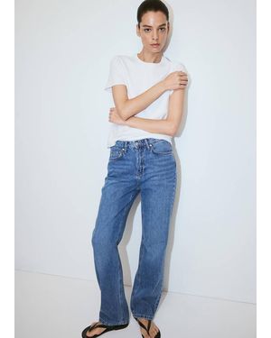 Mango 100% Cotton T-Shirt - Blue