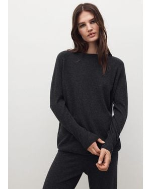 Mango 100% Cashmere Sweater - Blue