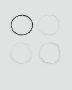 MANGO TEEN Set Of 4 Combined Bracelets - Metallic