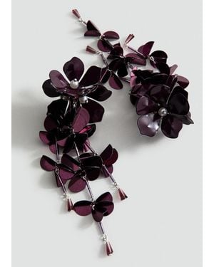 Mango Hanging Floral Earrings - Multicolour