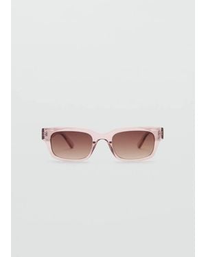 Mango Rectangular Sunglasses - Pink
