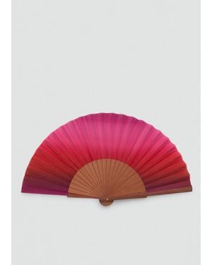 Mango Floral-Print Fan - Red