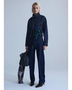 Mango Low-Rise Balloon Jeans - Blue