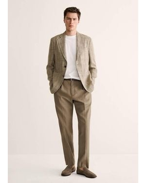 Mango 100% Cotton Slim-Fit T-Shirt - White