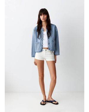 MANGO TEEN Pockets Denim Jacket - Blue