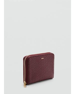 Mango Medium Braided Wallet - Purple