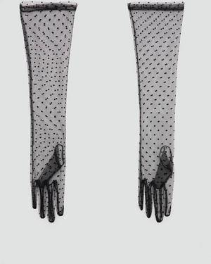 Mango Semi-Transparent Lunar Gloves - Grey