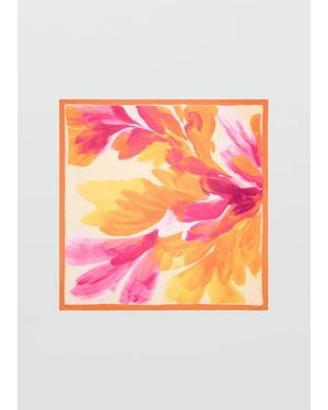 Mango Halstuch Mit Blumenmuster - Pink