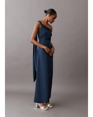 MANGO TEEN Asymmetrical Dress - Blue