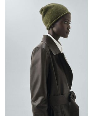 Mango 100% Cashmere Beanie - Blue