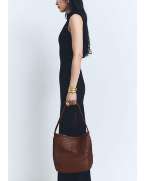Mango Braided Shoulder Bag - Multicolour