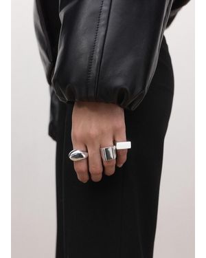 Mango Combined Ring 3 Set - Black