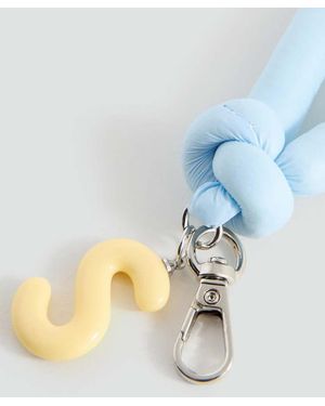 MANGO TEEN Key Ring With Initials - White