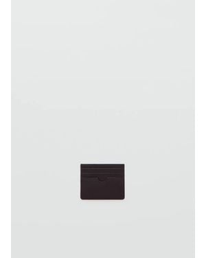 Mango Pebbled Cardholder - Black