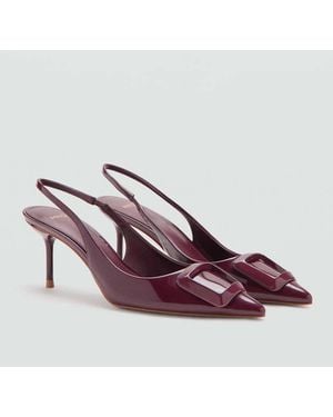 Mango Lackleder-Pumps - Pink