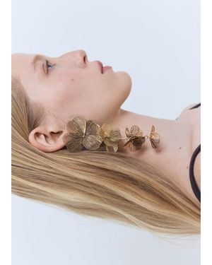 Mango Hanging Floral Earrings - Pink