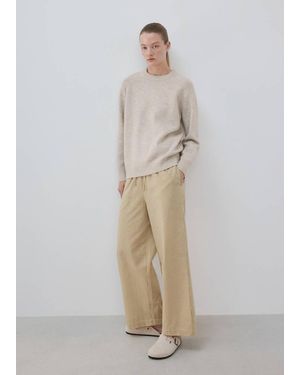 Mango Pullover Maglia Collo Stondato Grigio Chiaro/Pastello - Neutro