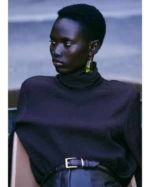 Mango Mixed Resin Earrings - Yellow