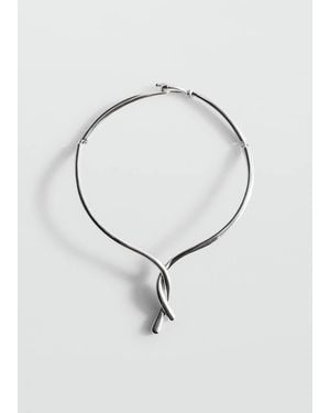 Mango Rigid Knot Necklace - Metallic