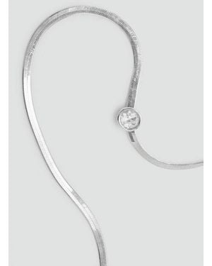 Mango Beaded Chain Belt - White