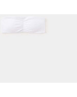 MANGO TEEN Bandeau Top - White