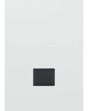 Mango Wallet With Embossed Effect - Grey