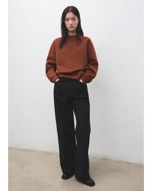 Mango Plain Cotton Sweatshirt - Multicolour