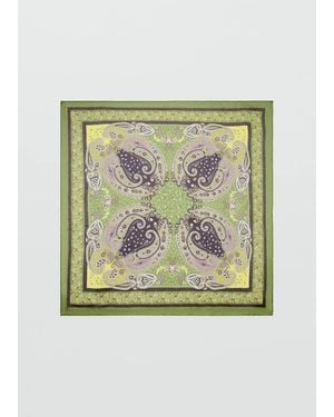 Mango Tuch Mit Paisley-Motiv - Grün