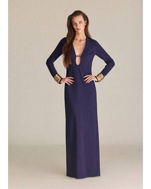 evening dresses mango Katarina Satin Ruffle Hem Maxi Dress Mango– Selfie Leslie main image 1