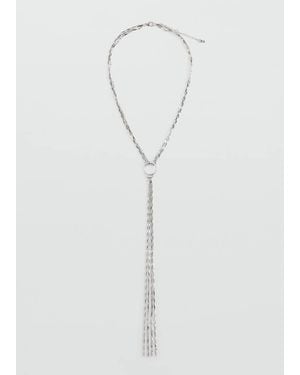 MANGO TEEN Pendant Chain Necklace - White