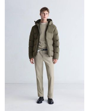 Mango Waterproof Quilted Down-Filled Anorak - Multicolour