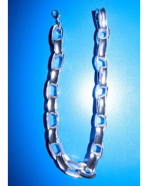 Mango Link Chain Necklace - Blue