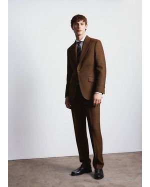 Mango 100% Wool Blazer Vitale Barberis Canonico - Multicolour