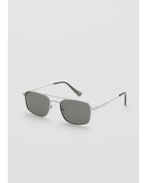 Mango Metallic Frame Sunglasses
