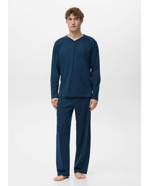 Mango 100% Cotton Pyjama Pack - Blue