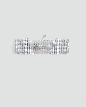 MANGO TEEN Mesh Bracelet - White