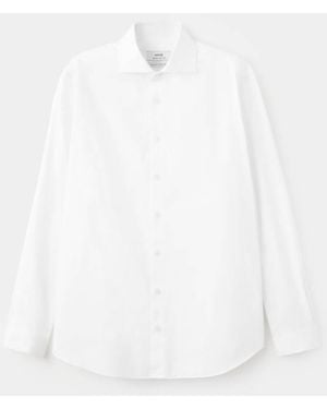 Mango 100% Cotton Slim-Fit Shirt - White