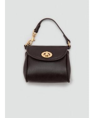 Mango Multi-Charm Bear Handbag Keyring - Black