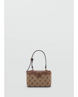 Mango Necessaire Jacquard Con Logo E Tracolla - Multicolore