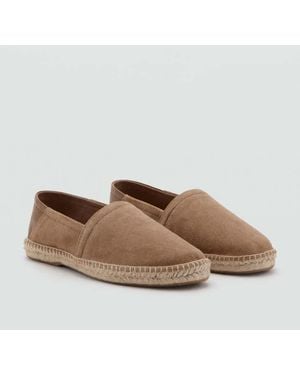 Mango Leather Espadrille - Brown
