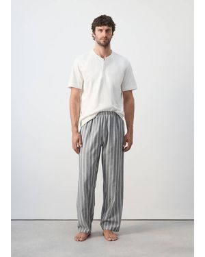 Mango 100% Cotton Combined Pyjama Pack - Grey