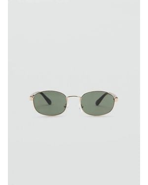 Mango Metallic Frame Sunglasses - Green