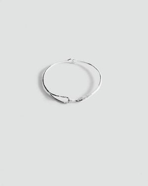 Mango Rigid Hook Necklace - White